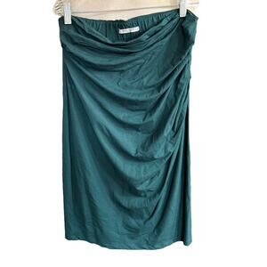 MM Lafleur Soho Skirt XL Rainforest Stretch Office Siren Pencil Ruched